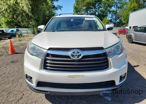 2015 Toyota Highlander Xle из США, поврежденный, VIN 5TDJKRFH6FS129530